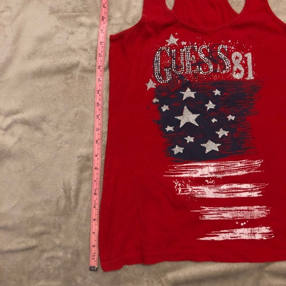 Vintage Americana Red/Blue/White Guess Tank Top - Picture 2 of 8